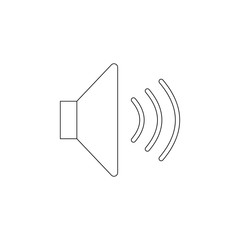 Aufkleber - sound icon. Element of web for mobile concept and web apps icon. Outline, thin line icon for website design and development, app development