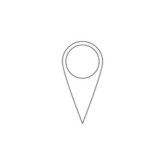 Aufkleber - pin icon. Element of web for mobile concept and web apps icon. Outline, thin line icon for website design and development, app development