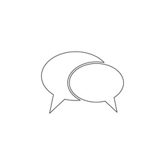 Poster - dialog icon. Element of web for mobile concept and web apps icon. Outline, thin line icon for website design and development, app development