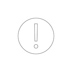 Aufkleber - Exclamation point icon. Element of web for mobile concept and web apps icon. Outline, thin line icon for website design and development, app development