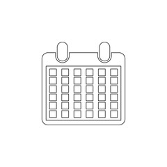 Aufkleber - the calendar icon. Element of web for mobile concept and web apps icon. Outline, thin line icon for website design and development, app development