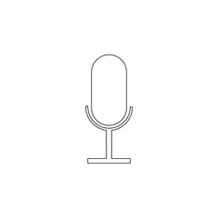 Aufkleber - microphone icon. Element of web for mobile concept and web apps icon. Outline, thin line icon for website design and development, app development