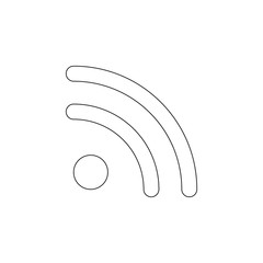 Aufkleber - signal sign icon. Element of web for mobile concept and web apps icon. Outline, thin line icon for website design and development, app development