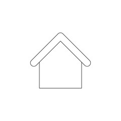 Aufkleber - house icon. Element of web for mobile concept and web apps icon. Outline, thin line icon for website design and development, app development