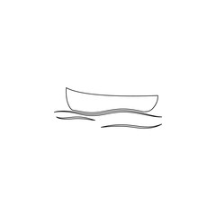 Aufkleber - a boat icon. Element of web for mobile concept and web apps icon. Outline, thin line icon for website design and development, app development