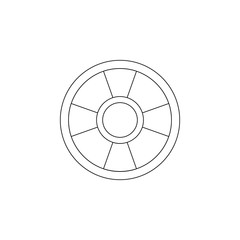 Aufkleber - CD disc icon. Element of web for mobile concept and web apps icon. Outline, thin line icon for website design and development, app development
