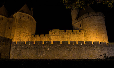 Carcassonne - Medieval citadel at night I