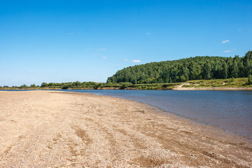 Canvas Print - river landscape on summer day