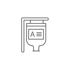 Poster - Emergencies, blood transfusion icon. Element of emergencies icon. Thin line icon for website design and development, app development