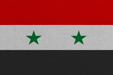 Wall Mural - syria fabric flag