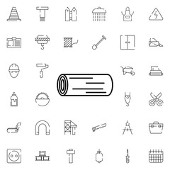 Poster - wood, wood icon. Universal set of construction for website design and development, app development