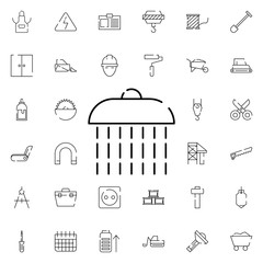 Poster - shower, water icon. Universal set of construction for website design and development, app development