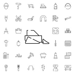 Poster - scraper icon. Universal set of construction for website design and development, app development