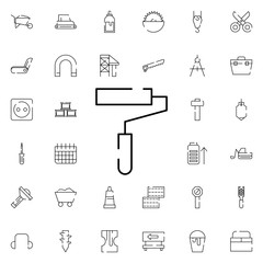 Poster - paint roller icon. Universal set of construction for website design and development, app development