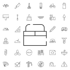 Poster - bucket of paint icon. Universal set of construction for website design and development, app development