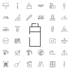 Poster - full battery icon. Universal set of construction for website design and development, app development
