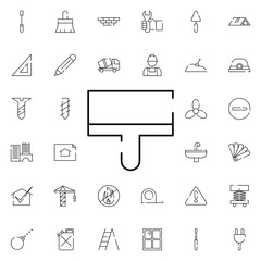 Poster - metal spatula icon. Universal set of construction for website design and development, app development