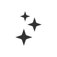 Poster - Shine icon template black color editable. Clean star symbol vector sign isolated on white background. Simple logo vector illustration for graphic and web design.