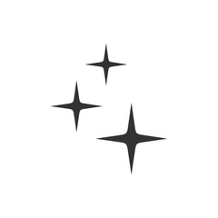 Poster - Shine icon template black color editable. Clean star symbol vector sign isolated on white background. Simple logo vector illustration for graphic and web design.
