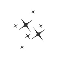 Poster - Shine icon template black color editable. Clean star symbol vector sign isolated on white background. Simple logo vector illustration for graphic and web design.