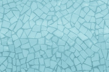 Blue Broken Tiles Mosaic Seamless Pattern. Cement Tile Pattern, Stone Road Icon, Slab Tile, Mosaic Tile Wallpapers For Kitchen.