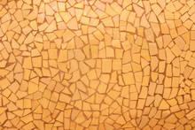 Orange Broken Tiles Mosaic Seamless Pattern. Cement Tile Pattern, Stone Road Icon, Slab Tile, Mosaic Tile Wallpapers For Kitchen.