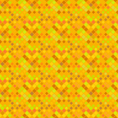 Poster - Seamless geometrical square pattern background design - golden abstract vector illustration from diagonal squares