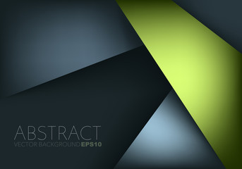 Poster - Green vector abstract background with copy space for text
