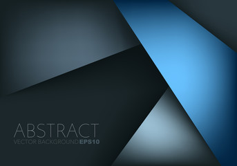 Poster - Blue vector abstract background with copy space for text