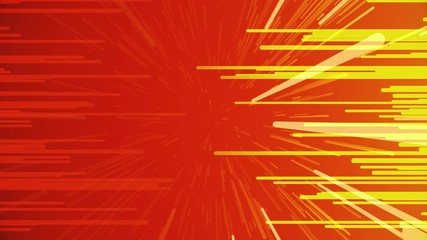 Poster - Colorful background of horizontal and diagonal rays moving towards each other. Animation. Bright narrow lines flowing and crosing each other, seamless loop.