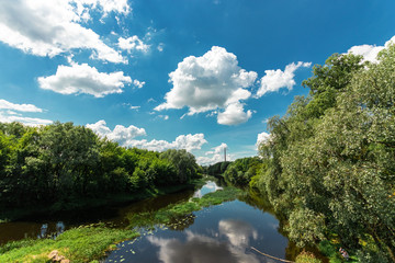 Wall Mural - Beautiful natural landscape in the summer. Holidays