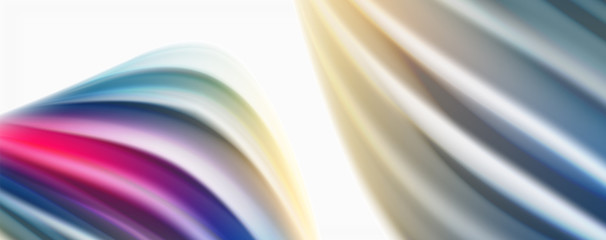 Wall Mural - Color flowing waves, liquid conceptual abstract background