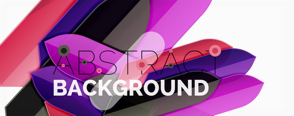 Abstract color lines dynamic background, modern material design style