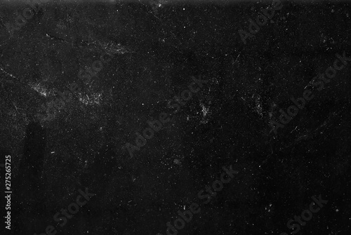Fotografía white dust and scratches on a black background