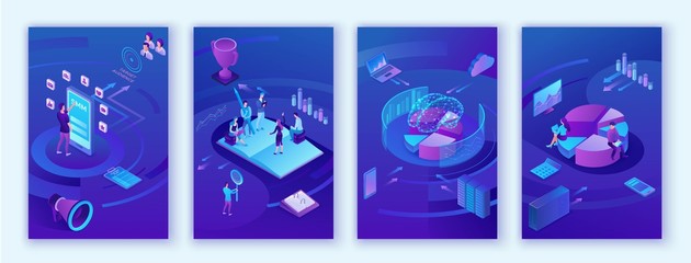 data analysis center, business people analyze diagram, kpi analytics, digital technology in finance,