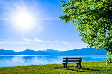 walchensee lake in bavaria