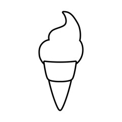 Wall Mural - delicious ice cream in cone