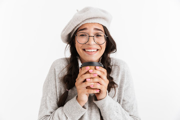 Wall Mural - Attractive schoolgirl wearing unifrom standing