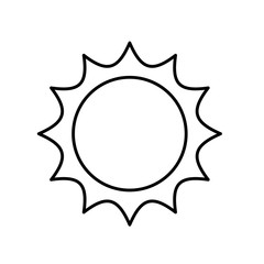 Sticker - summer hot sun isolated icon