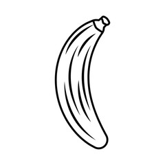Canvas Print - fresh banana fruit healthy isolated icon
