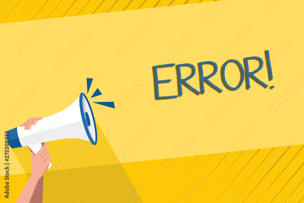 Handwriting text writing Error. Conceptual photo state or condition of ...