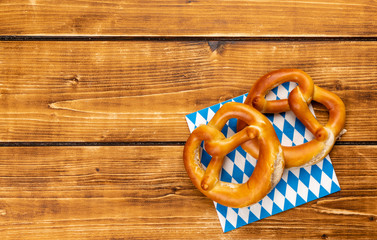 Wall Mural - traditional pretzel for a oktoberfest