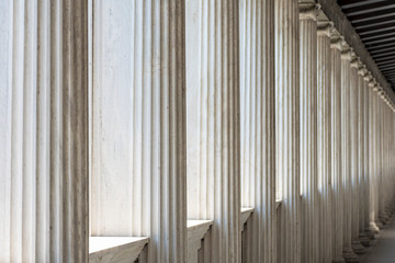 Wall Mural - Row of Marble columns