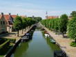 a canal in the small town Sloten in the Netherlands