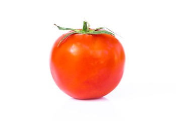 Poster - Fresh tomatoe isolated on white background, Raw food