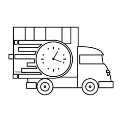 Wall Mural - fast delivery related icon vectorillustrate