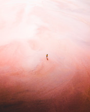Pink Salt Lake Drone Photoghraphy