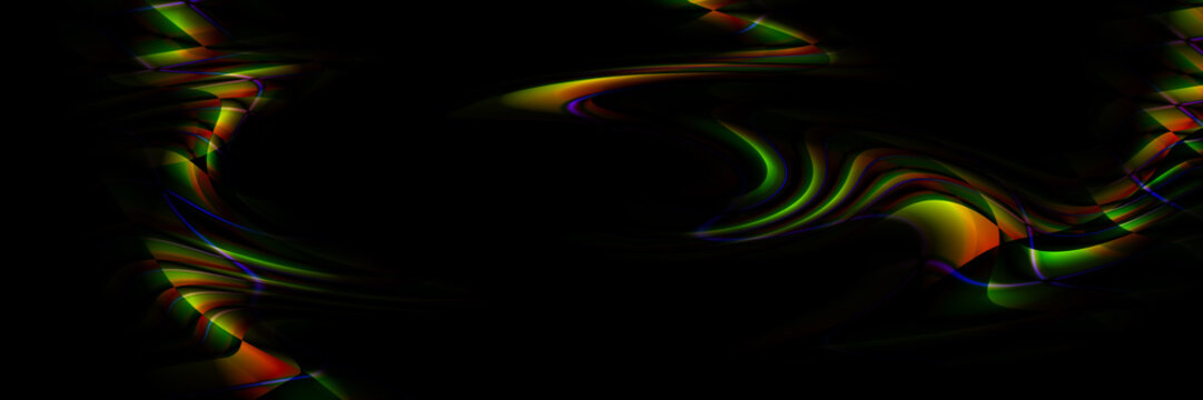 Digital Art, panoramic abstract three-dimensional objects with soft lighting, Germany
