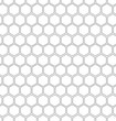 Hexagon honeycomb seamless background. Geometric outline simple texture. Vector illustration.