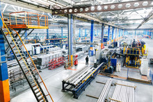 Factory Constructions, Industry Technology, Manufacturing Iterior, Production Line